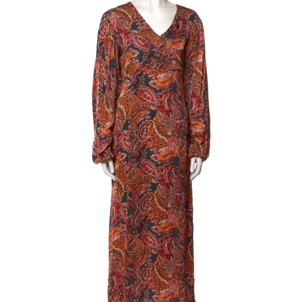 Chufy: Paisley Print Long Dress
